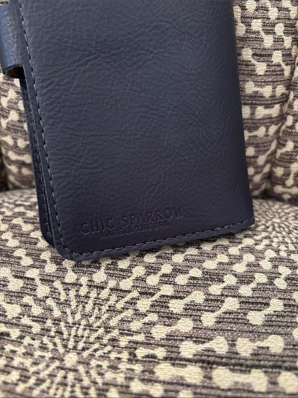 Chic Sparrow Hobonichi Weeks Leather Cover  Blue Travelers Notebook Folio